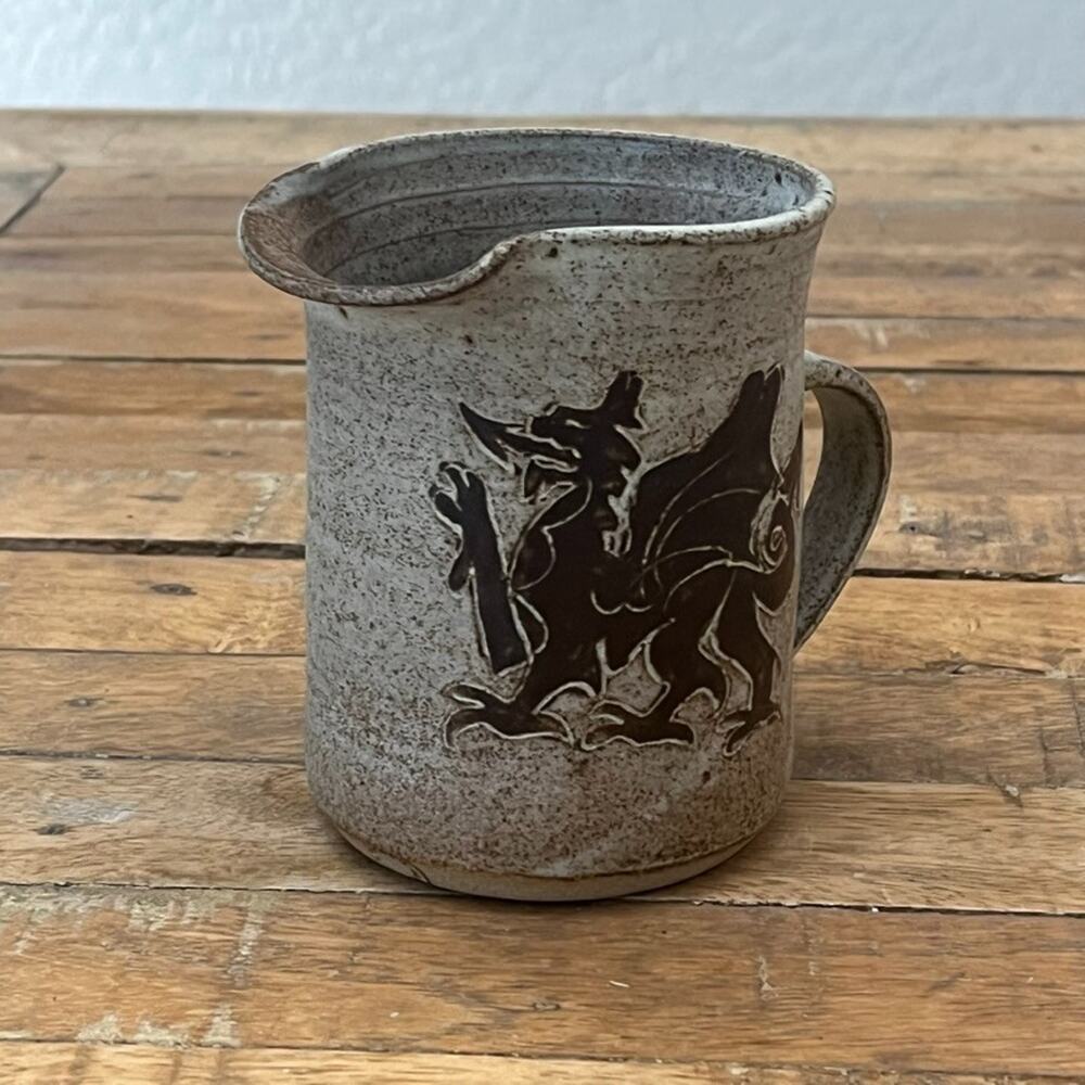 TREGARON Studio Pottery Stoneware Welsh Drag 4.5" Brown Speckled Matte - Picture 2 of 10